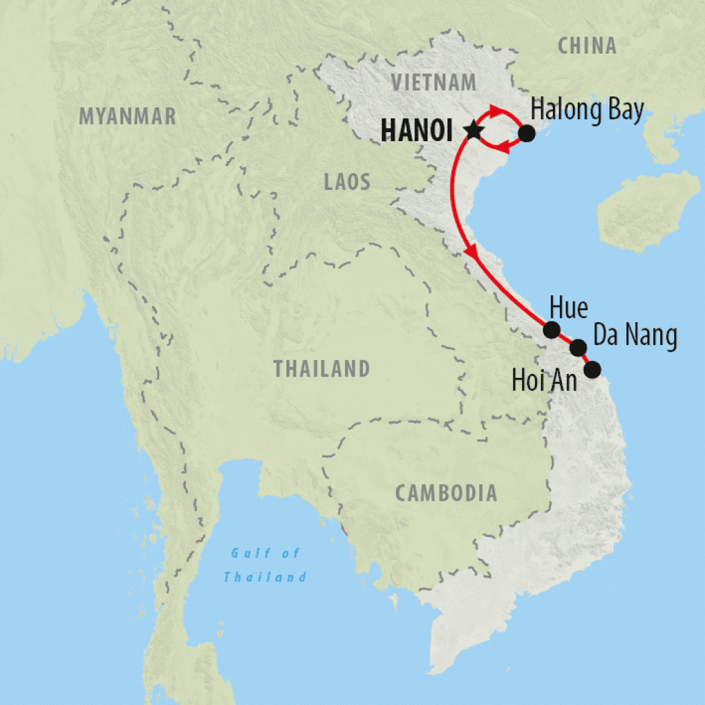 Vietnam Express for Teenagers - 8 days map