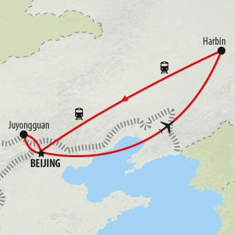 Harbin Ice Festival Express - 5 Days map