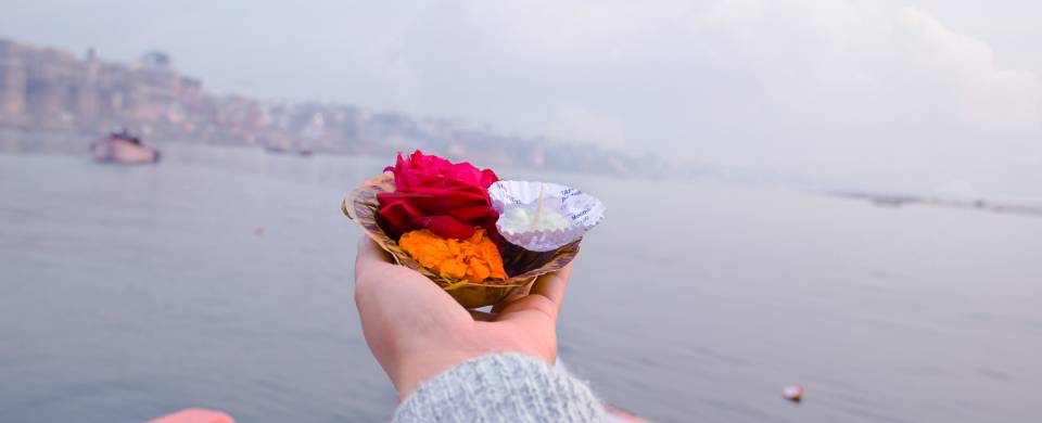 The Puja Ceremony on the Ganges in Haridwar