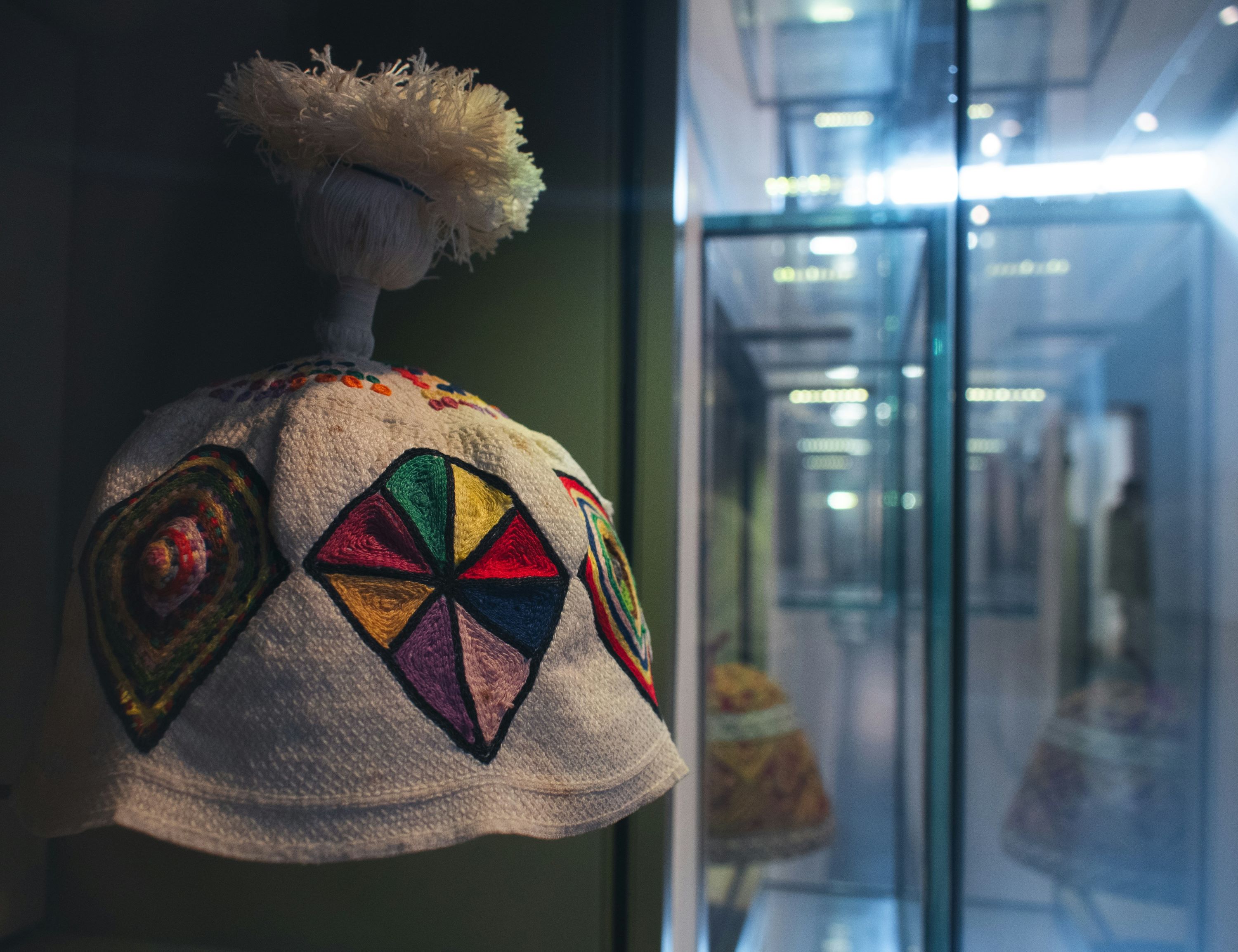 Kurdish hat on display in the Israel museum