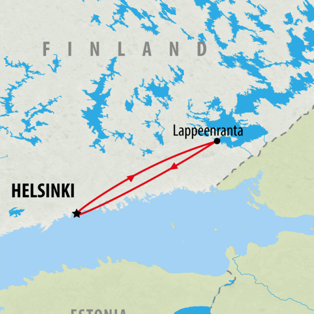Helsinki & South Karelia Express - 5 Day map