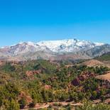 Admire the stunning High Atlas mountain range on your journey towards Ouarzazate | Morocco