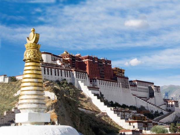 The magnificent Potala Palace in Lhasa, capital of Tibet