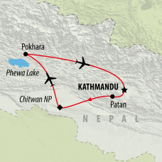 Highlights of Nepal - 9 days Map