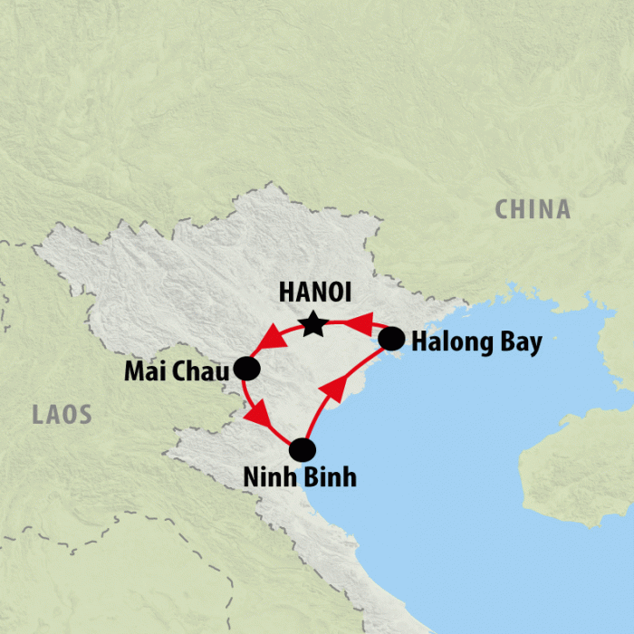 tourhub | On The Go Tours | North Vietnam Explorer - 7 days | Tour Map