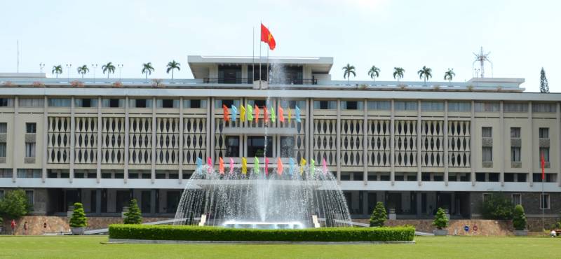 The Reunification Palace in Ho Chi Minh City in Vietnam