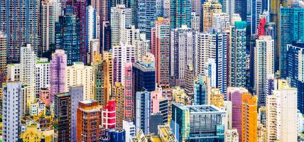 Hong Kong colourful building blocks - China Tours - On The Go Tours