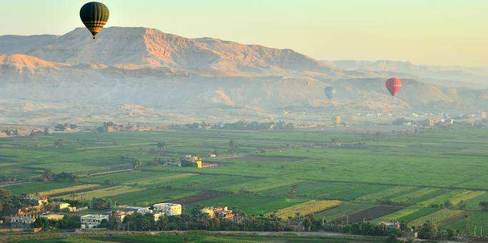 Hot air ballooning over Luxor | Egypt