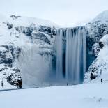 Skogafoss waterfall in winter | Iceland