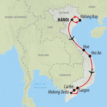 Desde allí Para llevar Huerta Hanoi to Saigon 10 Day Private Tour in Vietnam | On The Go Tours