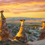 Mushroom-shaped rock formations of Pasabagi | Cappadocia | Turkey