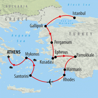 turkey and greece travel itinerary