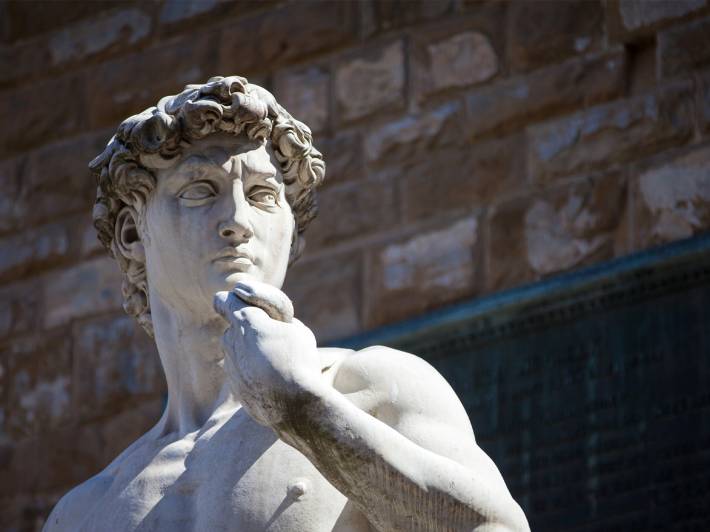 Italian Expresso - Michelangelo's david replica, Florence