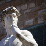 A replica of Michelangelo's David outside the Palazzo Vecchio | Florence | Italy