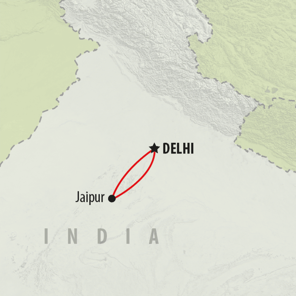 Jaipur - 3 days map