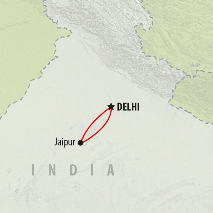 tourhub | On The Go Tours | Jaipur - 3 days | Tour Map