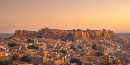 Jaisalmer - Sunset view of Fort and city