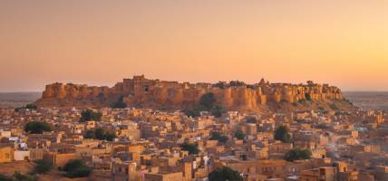 Jaisalmer - Sunset view of Fort and city