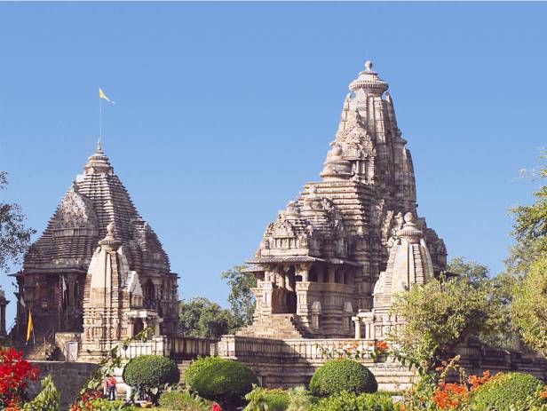 The architectural brilliance of the temples in Khajuraho.