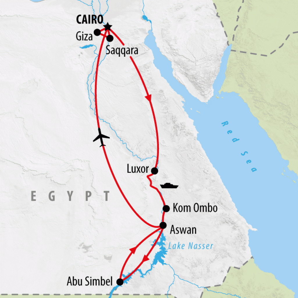 Jewel of the Nile Sun Festival - 10 days map