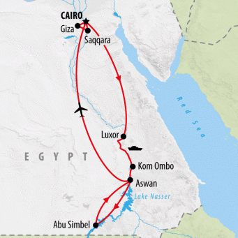 Jewel of the Nile Sun Festival - 10 days map