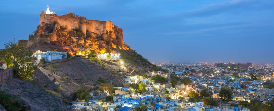 Blue City and Mehrangarh Fort in Jodhpur