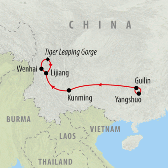 Journey Down South - 10 days map
