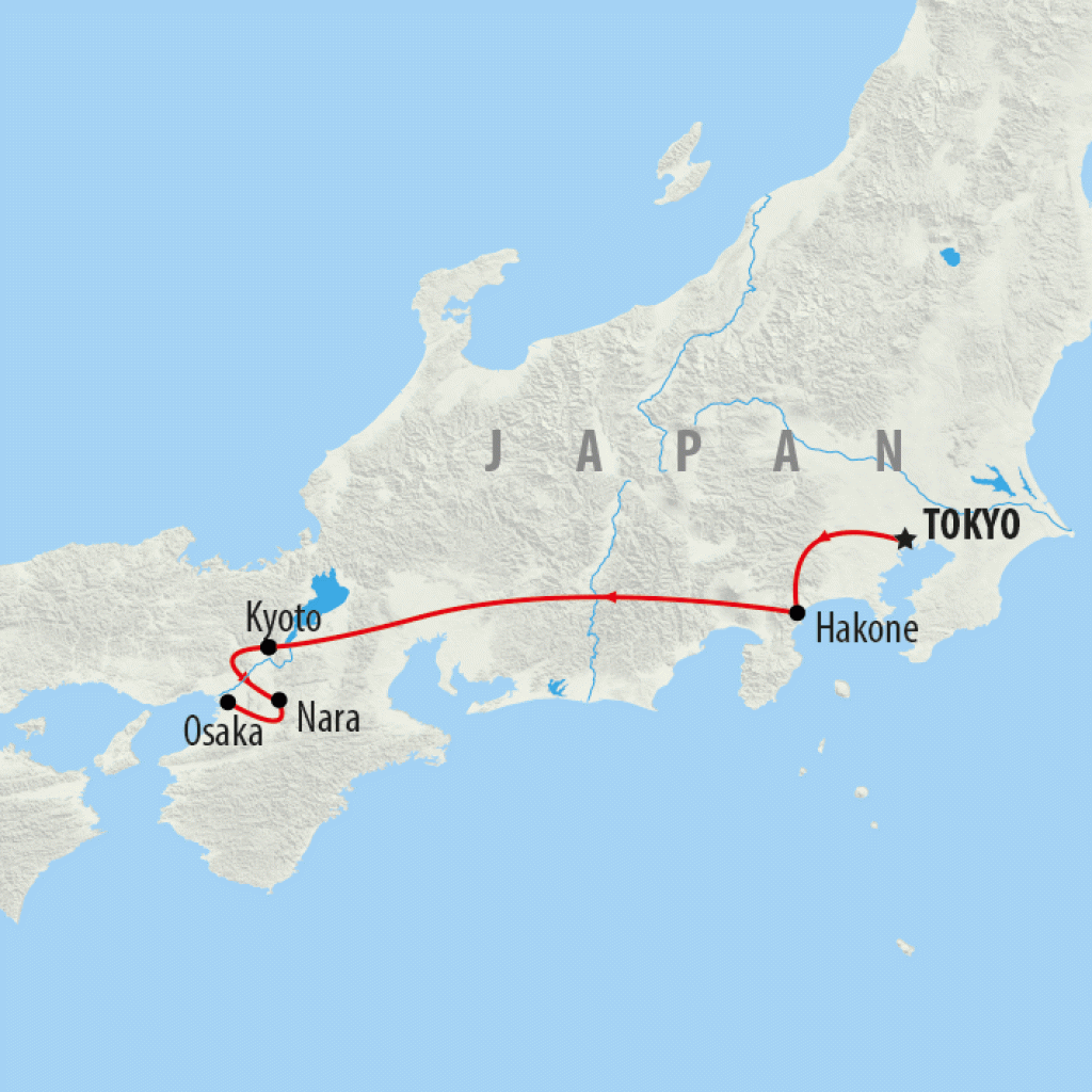 Just Japan - 8 days map