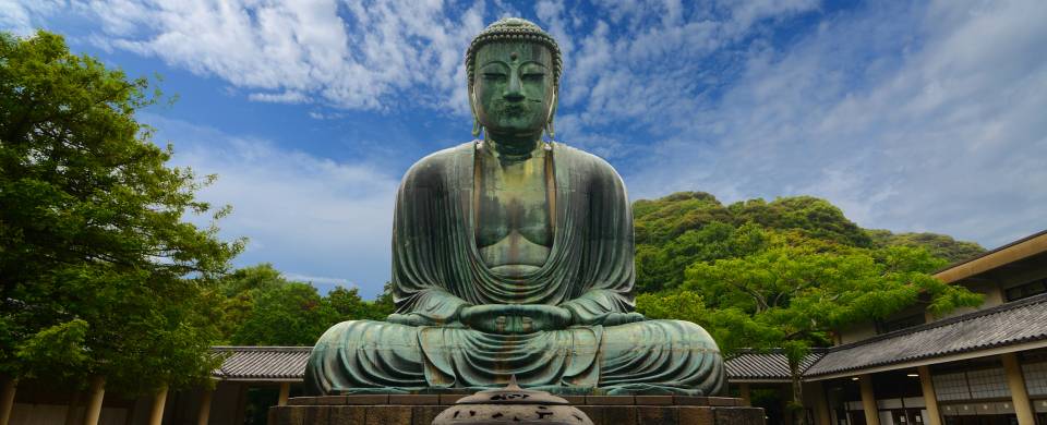 Giant Buddha of Kamakura made from bronze