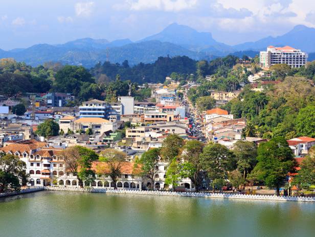 View of Kandy from across the water