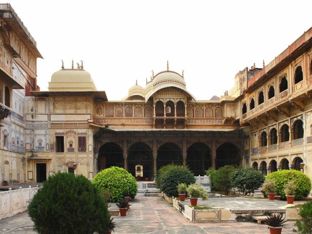 The majestic City Palace in the heart of Karauli