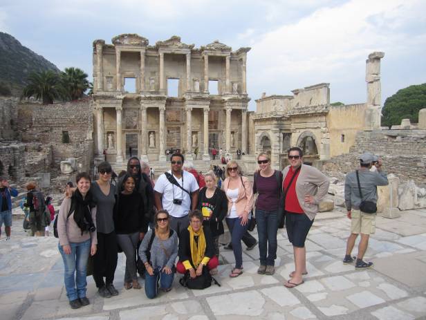 The stunning ancient ruins at the historical site of Ephesus