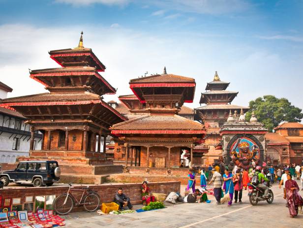 The great monument of Swayambhunath located in Kathmandu