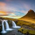 Eyjafjordur, Icelands longest fjord, running alongside Akureyri