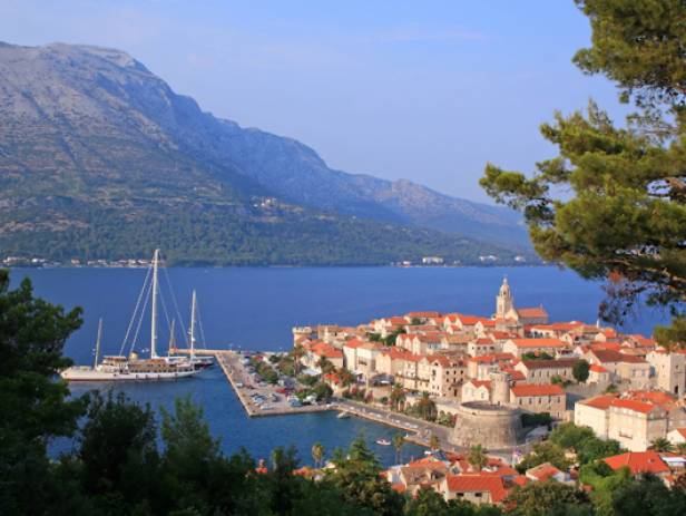 View of Korcula, home to stunning, historical buildings