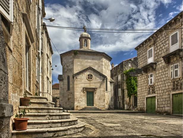 View of Korcula, home to stunning, historical buildings