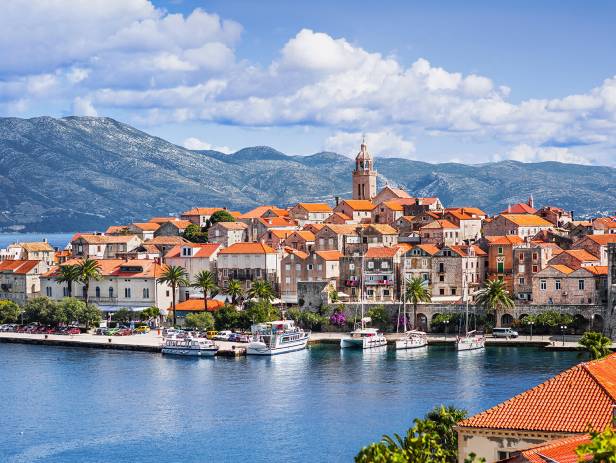 View of Korcula, home to stunning, historical buildings