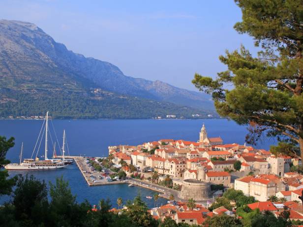 View of Korcula, home to stunning, historical buildings