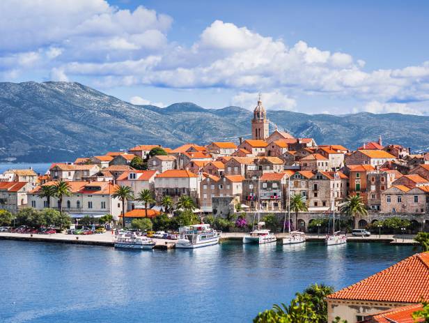 View of Korcula, home to stunning, historical buildings