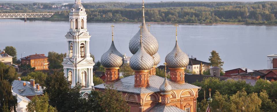 View of the Church of Voskresenie in the Grove in Kostroma