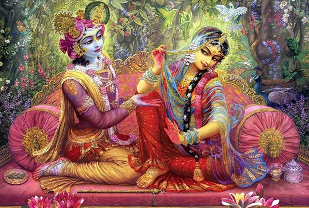 Krishna and Radha depiction - Holi Festival India - On The Go Tours