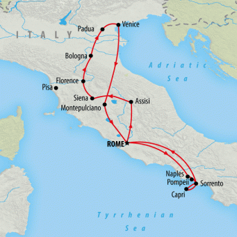 La Dolce Vita - 11 days map