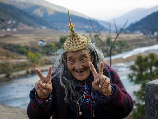 The world famous Gangtey Monastery in Gangtey