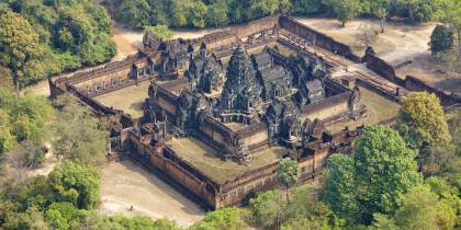 Left hand menu image - aerial view of temples