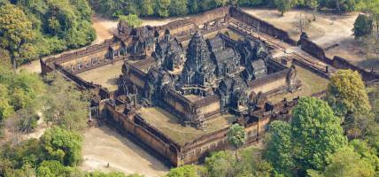 Left hand menu image - aerial view of temples