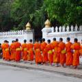 Stunning waterfall with aquamarine water in Luang Prabang