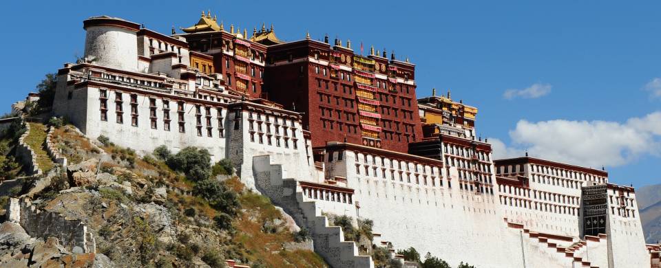 The magnificent Potala Palace in Lhasa, capital of Tibet