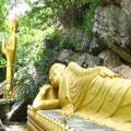 Statues in the beautiful Buddha garden in Vientiane