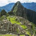 Looking out across the lost Inca citadel of Machu Picchu