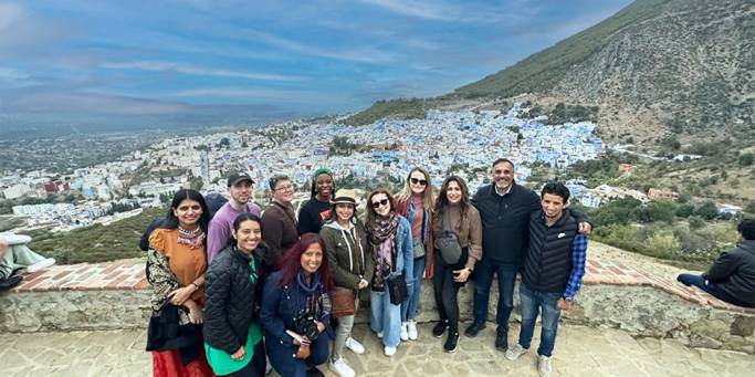 Group overlooking Chefchaouen | Morocco